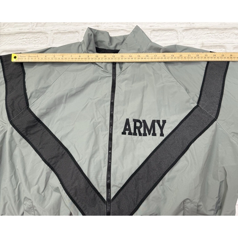 US Army Reg. Physical Training Fitness Jacket Size XL Windbreaker IPFU DSCP USGI - Picture 8 of 12